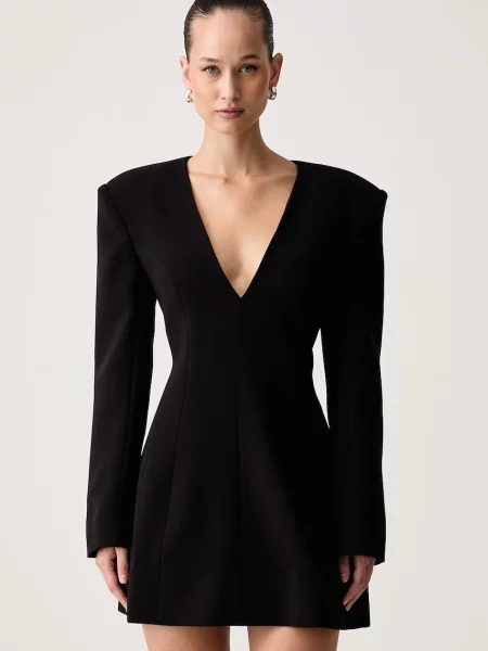 Bardot rochie evazată OLIVIA negru