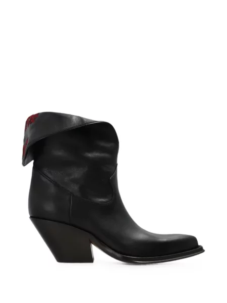 Botine Chloé din piele negru