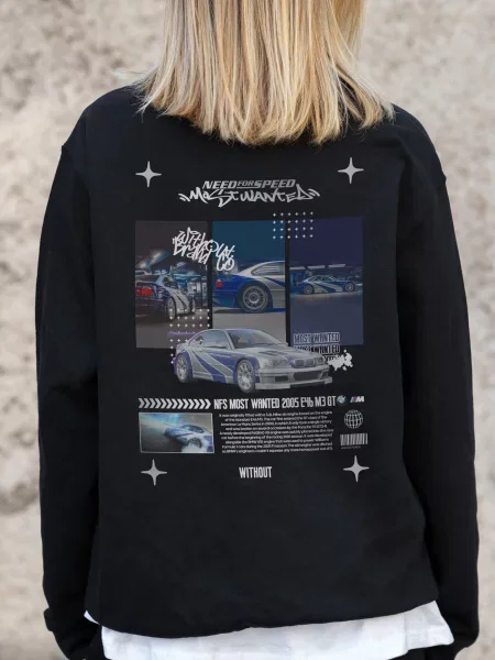 Світшот Without чорний