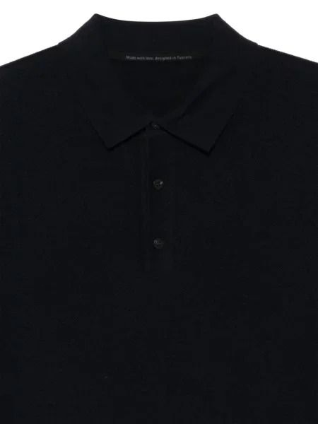 Gulerat lung tricou polo Rrd negru