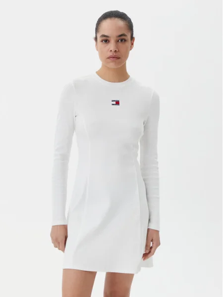 Tommy Jeans Rochie de zi Badge alb