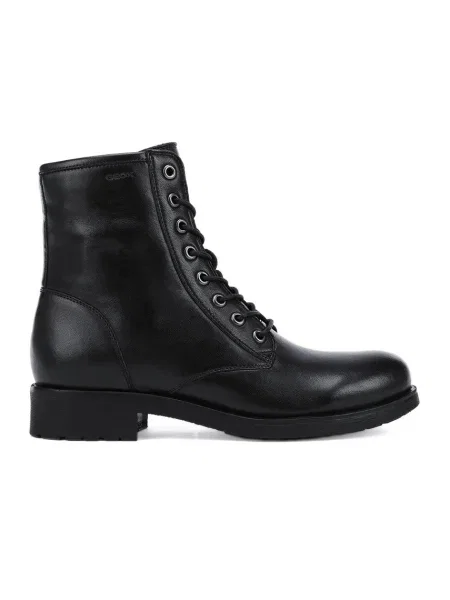 Geox Bocanci de piele negru