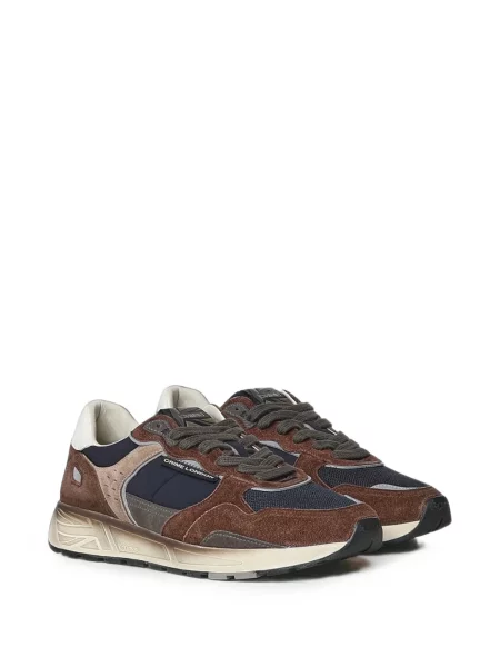 Sneakers Crime London σουέντ καφέ