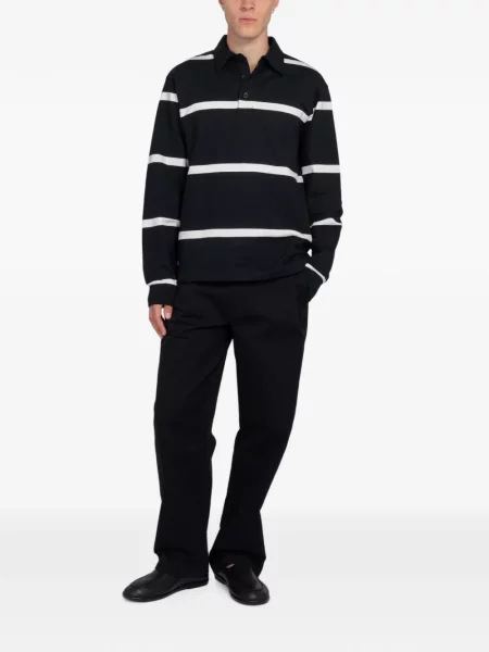 Lung tricou polo Minimum negru