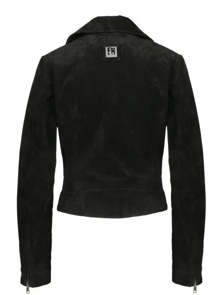 FREAKY NATION Geacă de primăvară-toamnă Lederjacke negru