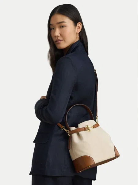 Lauren Ralph Lauren Geantă tip sac / maro coniac bej