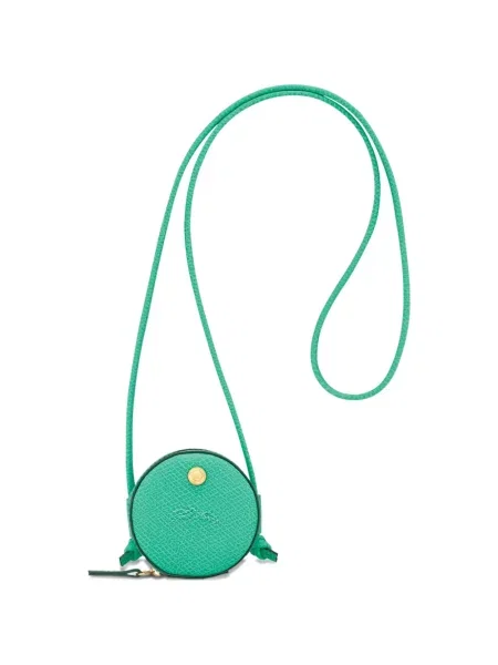 Portofel Longchamp din piele verde