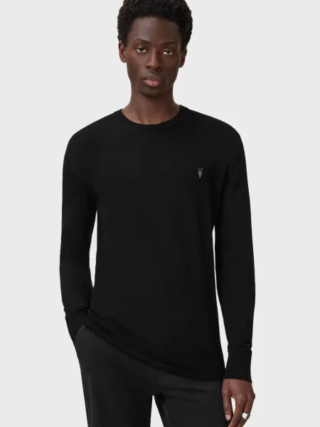 Шерстяной свитер Allsaints черный
