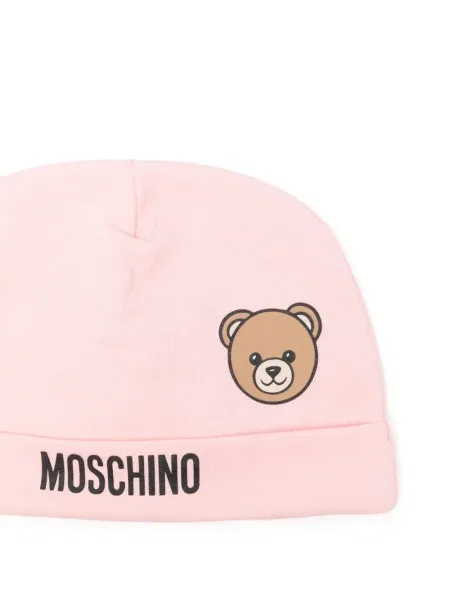 Czapka dziecięca Moschino różowa