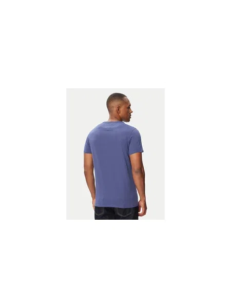 Tommy Jeans Marškinėliai Jersey Slim Fit mėlyna
