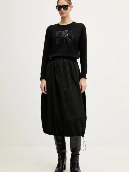 Joseph Ribkoff spódnica midi rozkloszowana czarny