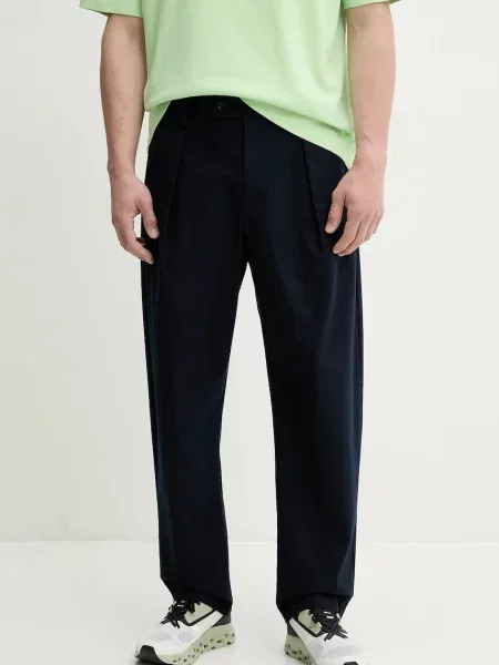 A.P.C. pantaloni de pantalon renato bărbați bleumarin cu fason chinos