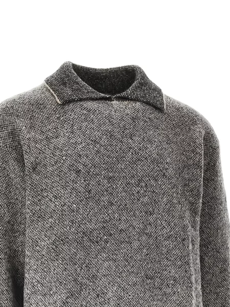 Pulover Emporio Armani din jacard gri