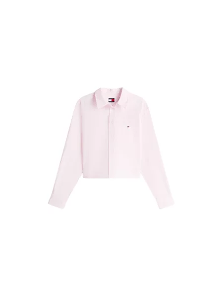 Koszula dżinsowa Tommy Jeans różowa