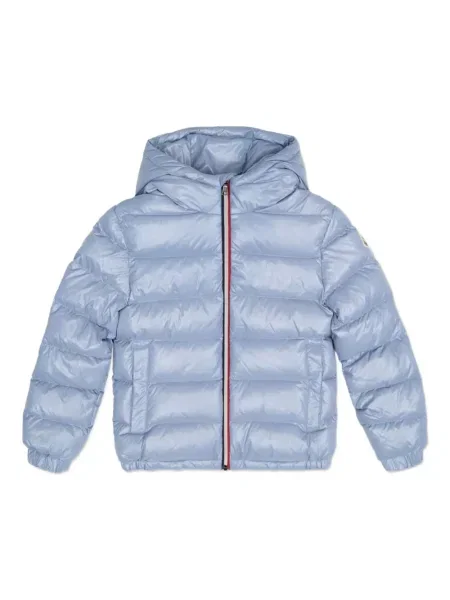 Kurtka puchowa dziecięca Moncler Enfant niebieska