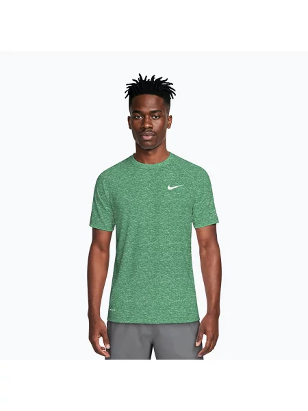 Мъжка тениска за плуване Nike Heather Hydroguard malachite зелено