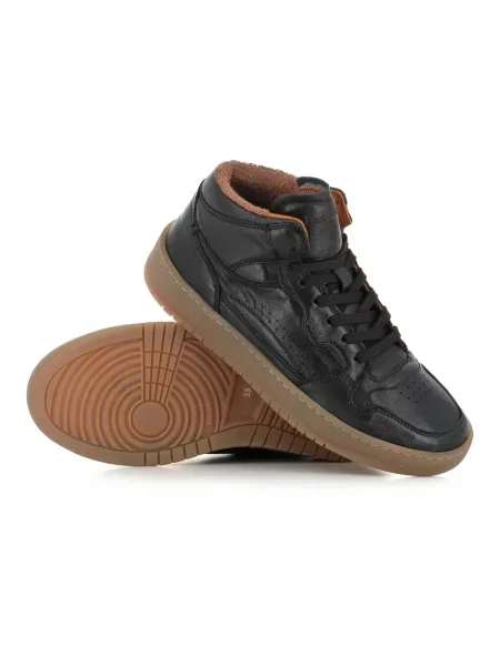 Sneakersy Lemargo skórzane czarne