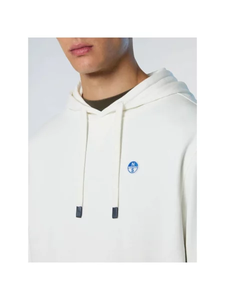 Bluza z kapturem North Sails z kapturem z logo biała