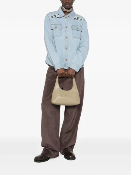 Geantă shopper A.p.c. din piele cu imagine
