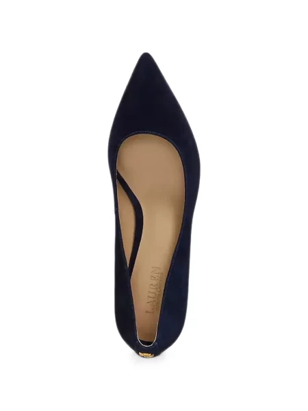 Pantofi cu toc Lauren Ralph Lauren albastru