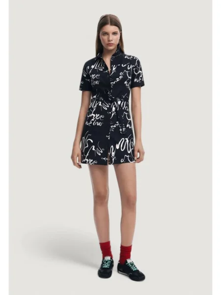 Desigual Рокля VEST_RODAS To Fit черен