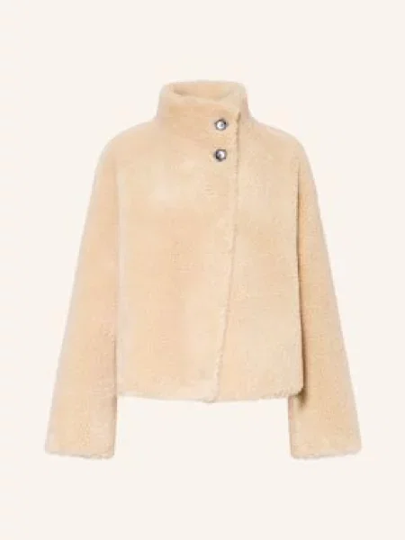 Studio Ar Kurtka Pluszowa Mallow Dwustronna beige beżowa