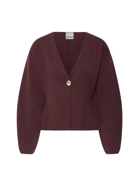 Dzianinowy sweter Ichi brązowy