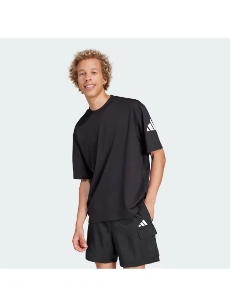 Koszulka Essentials Loose Fit 3 Bar Logo biała