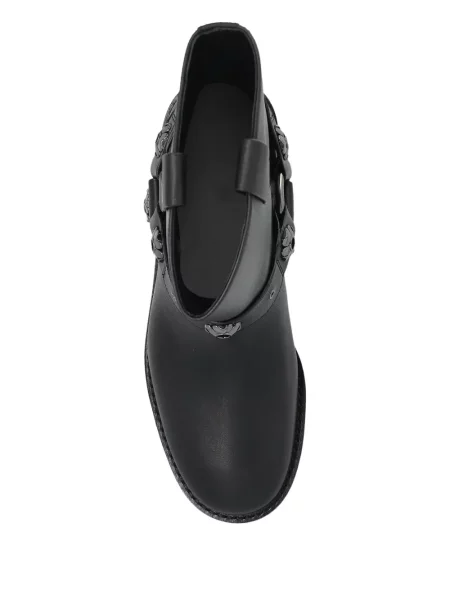 Botine Kate Spade cu model floral biker negru