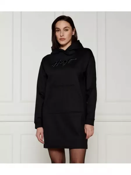 HUGO Rochie Nevalia negru