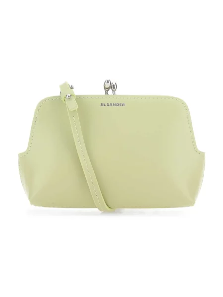 Torebka skórzana Jil Sander skórzana zielona