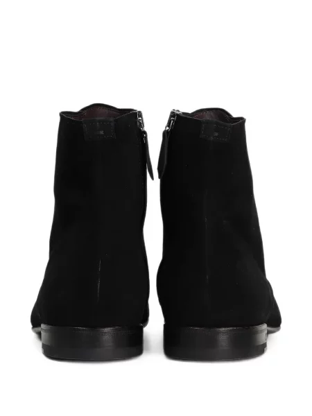 Botine Anips din piele de căprioară negru