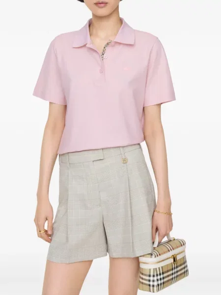 Tricou polo Burberry roz