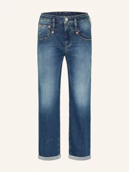Herrlicher Jeansy Cropped Shyra blau