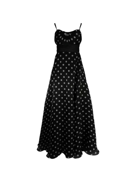 Rochie maxi Pamella Roland cu buline negru