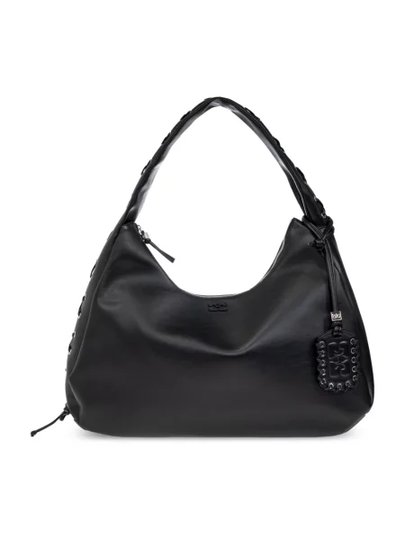Ganni Torebki Kobieta ONE SIZE XXL Hobo Bag czarny