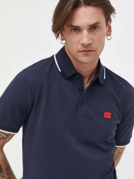 HUGO polo de bleumarin uni