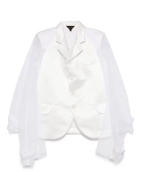 Sacou Comme Des Garçons din tul alb