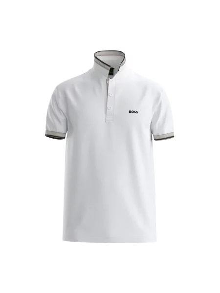 Koszulka polo Boss Green z logo biała