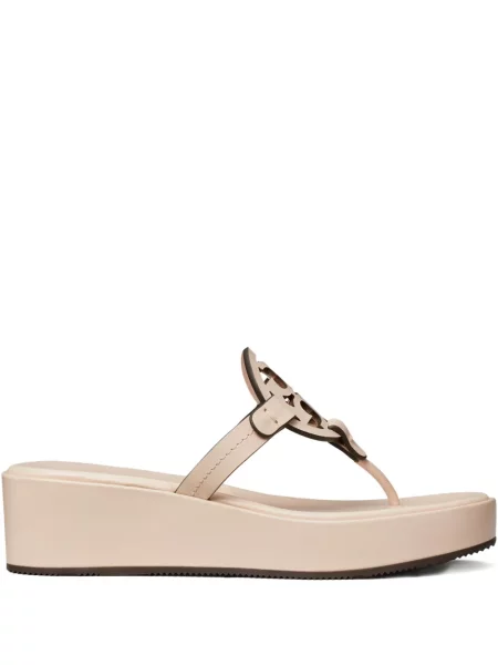 Șlapi Tory Burch cu platformă roz