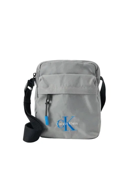 Calvin Klein Torba za čez ramo modra bela siva