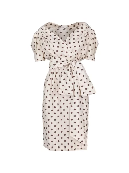 Cu centură rochie midi Pierre Balmain cu buline