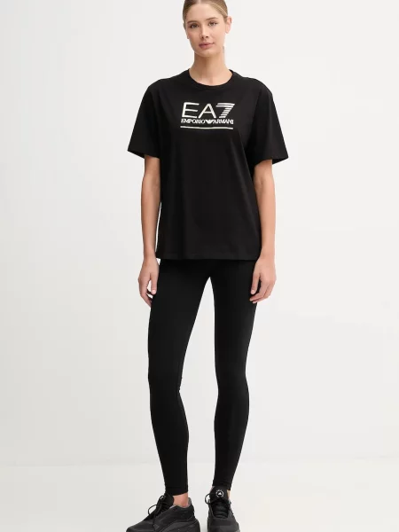 Однотонные леггинсы Ea7 Emporio Armani черные