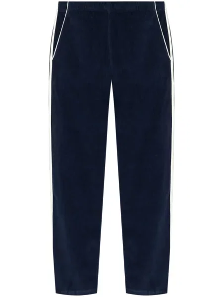 Pantaloni Kenzo cu model floral albastru