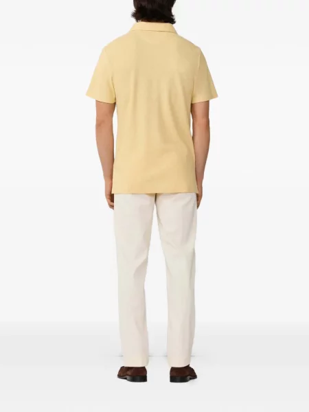 Tricou Hackett London cu decolteu în V galben
