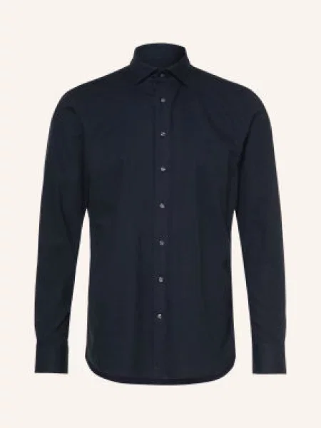 Profuomo Koszula O Kroju Slim Fit blau granatowa