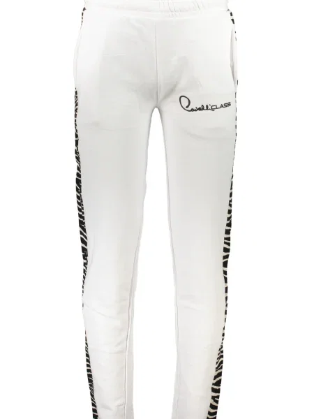 Pantaloni Cavalli Class alb