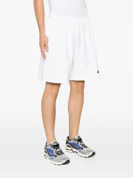 Pantaloni scurți Balenciaga cu imagine alb