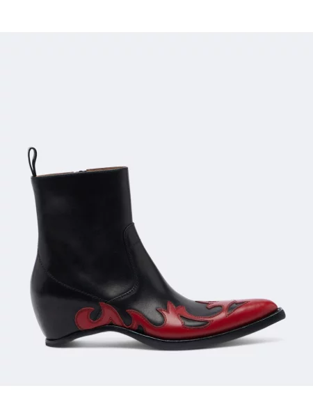 Botine Maison Margiela din piele negru