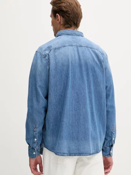 Tommy Jeans koszula jeansowa niebieska